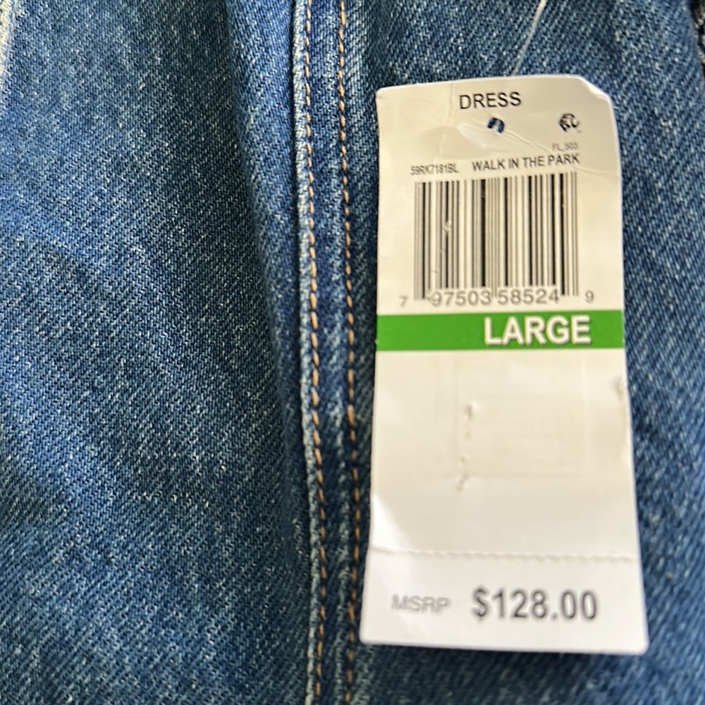 NWT Blank nyc - large denim dress - Picture 3 of 4